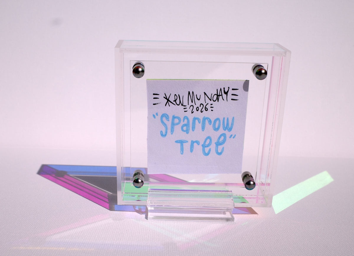 Sparrow Tree - Framed Post-it Note