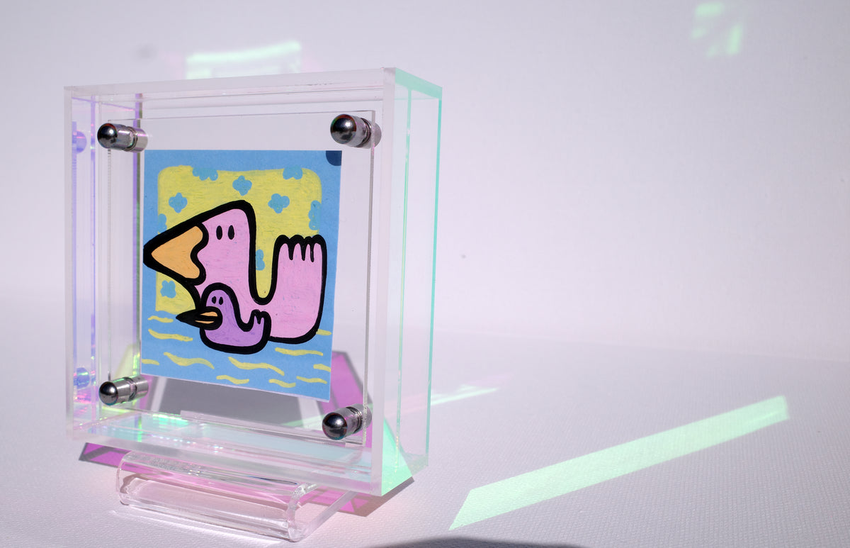 Swimming Lesson - Framed Post-it Note