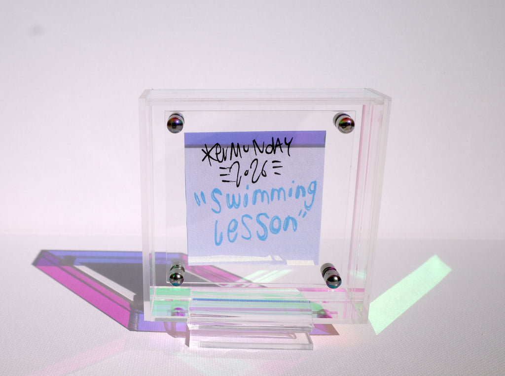 Swimming Lesson - Framed Post-it Note