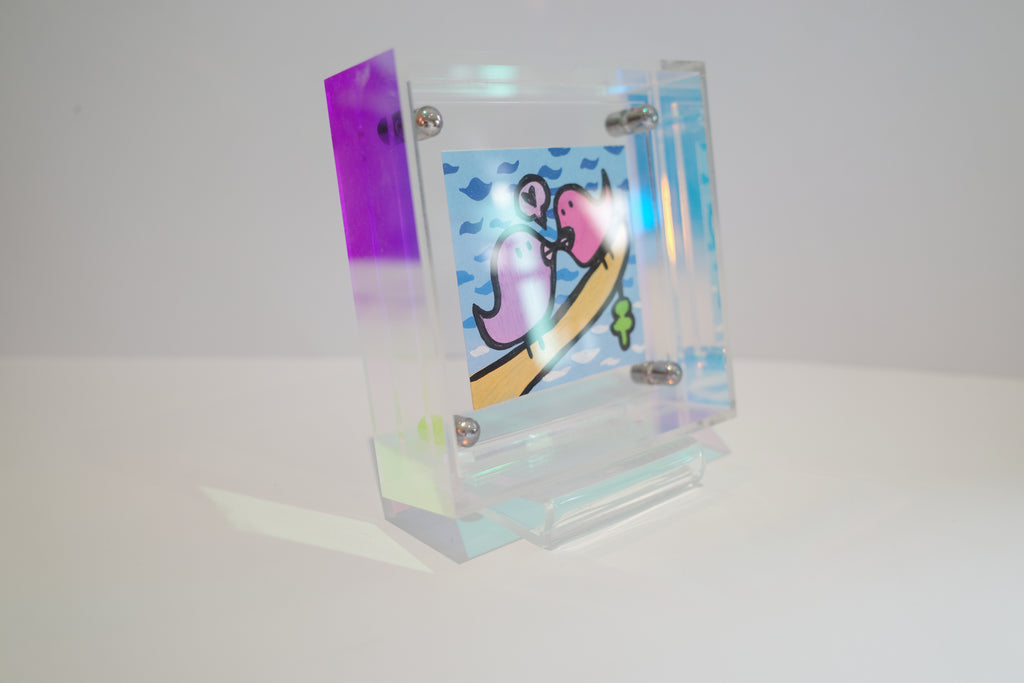Love Birds - Framed Post-it Note