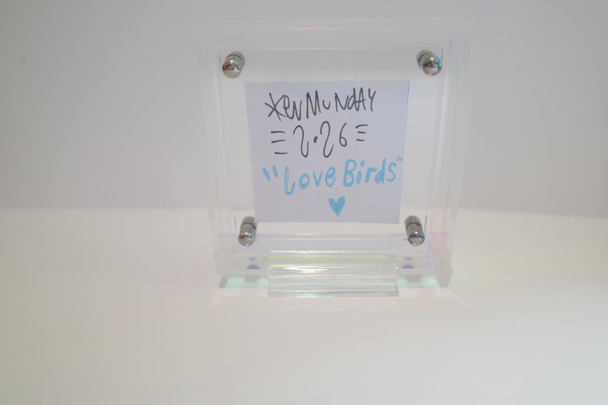 Love Birds - Framed Post-it Note