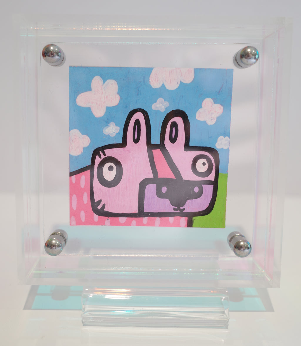 Tiger & Clouds - Framed Post-it Note