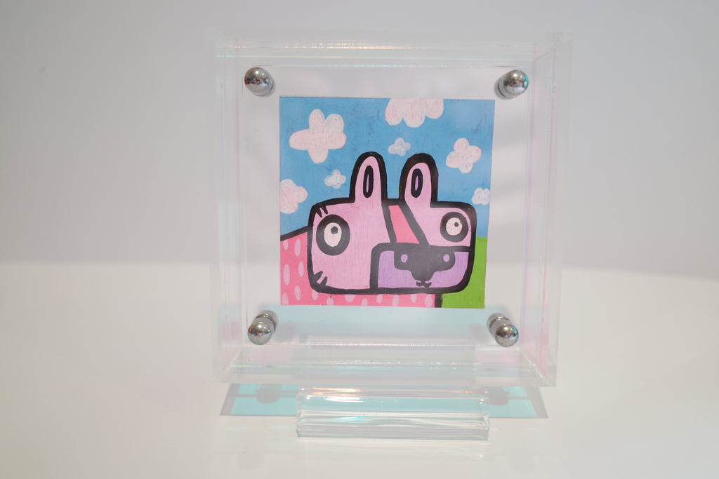 Tiger & Clouds - Framed Post-it Note