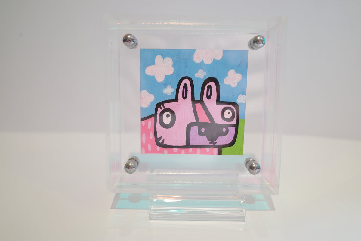 Tiger & Clouds - Framed Post-it Note