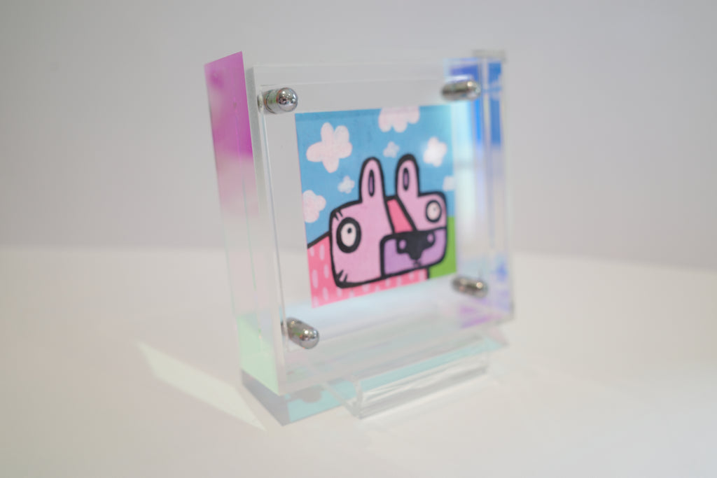 Tiger & Clouds - Framed Post-it Note
