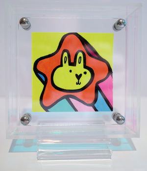Shooting Star Lion - Framed Post-it Note