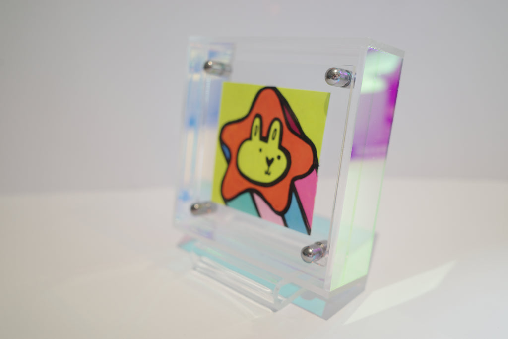 Shooting Star Lion - Framed Post-it Note
