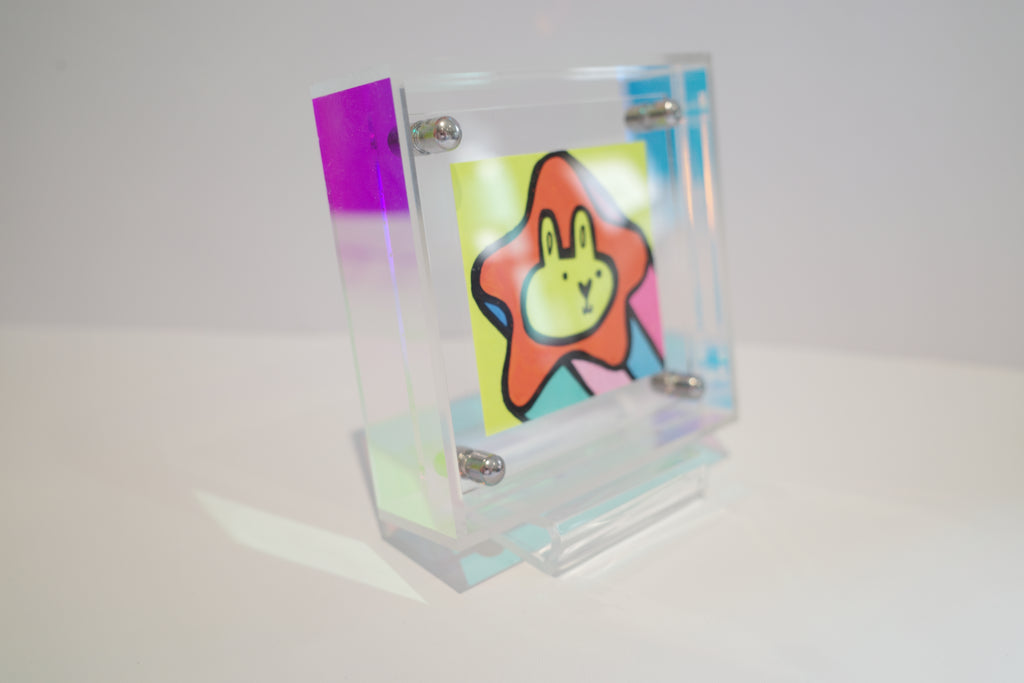 Shooting Star Lion - Framed Post-it Note
