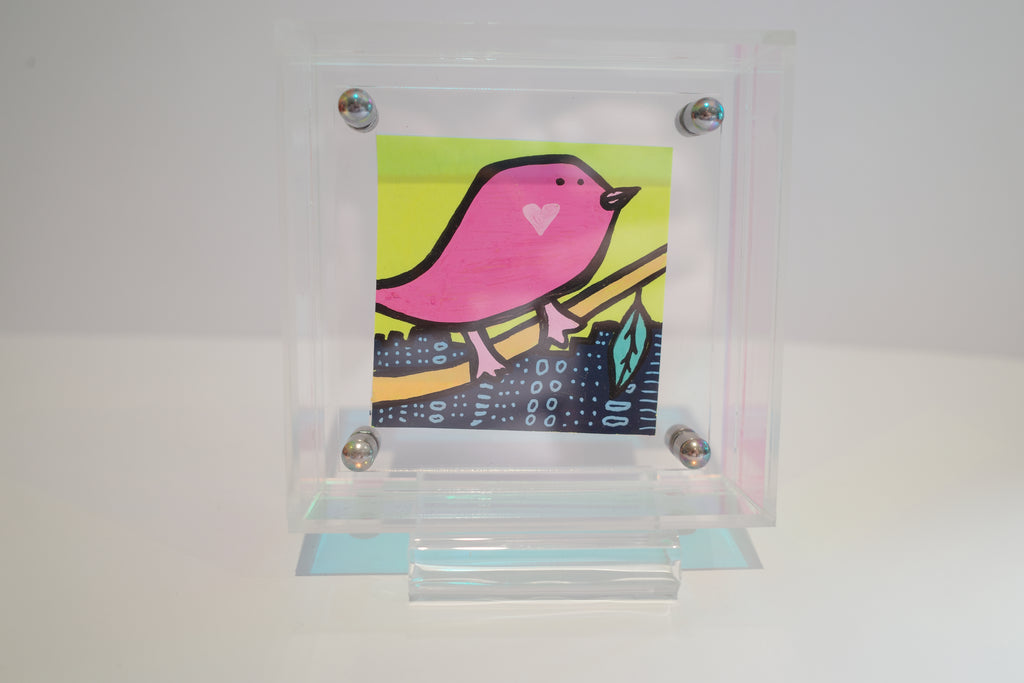 City Bird - Framed Post-it Note
