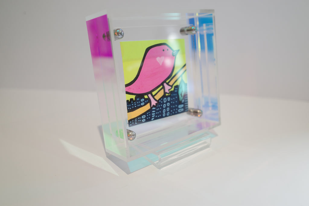 City Bird - Framed Post-it Note