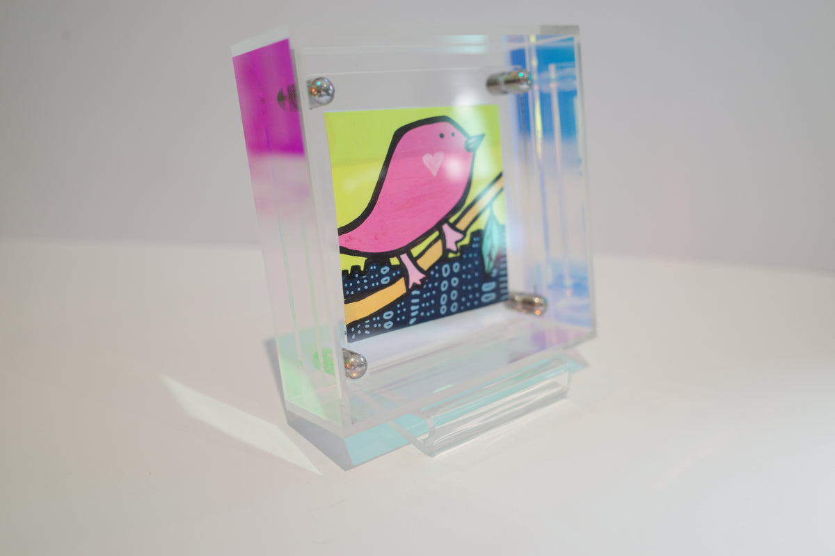 City Bird - Framed Post-it Note