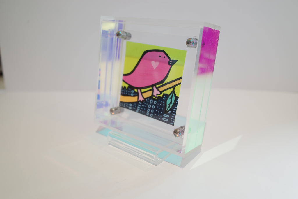 City Bird - Framed Post-it Note