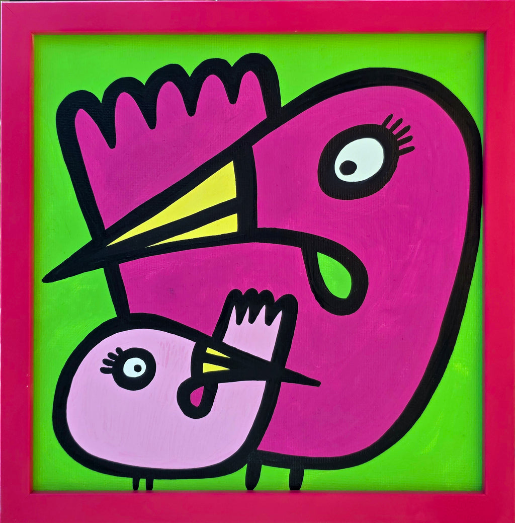 Parents - Flamingos - Original Painting