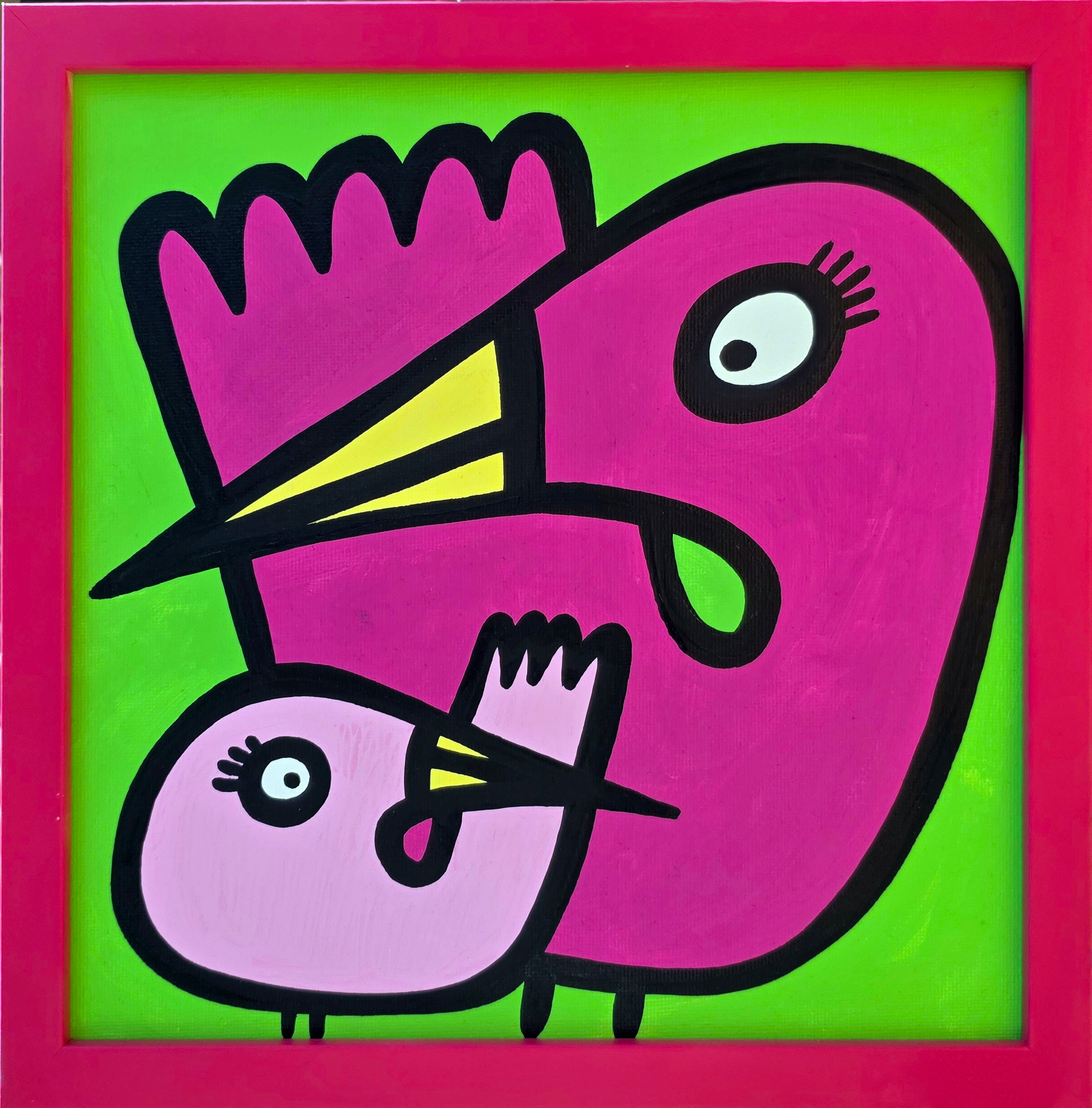 Parents - Flamingos - Original Painting