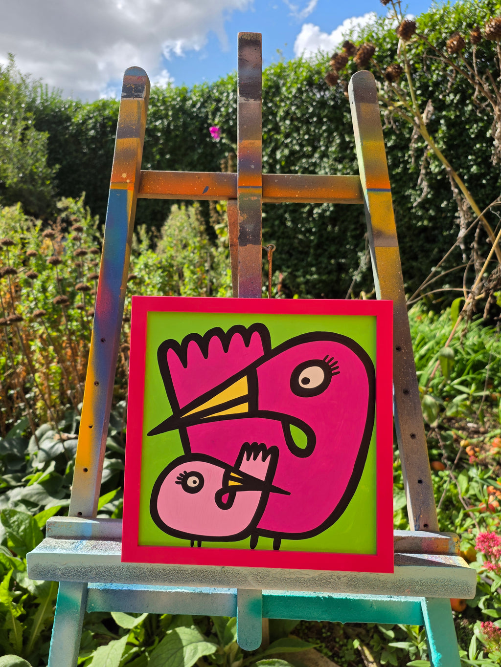 Parents - Flamingos - Original Painting