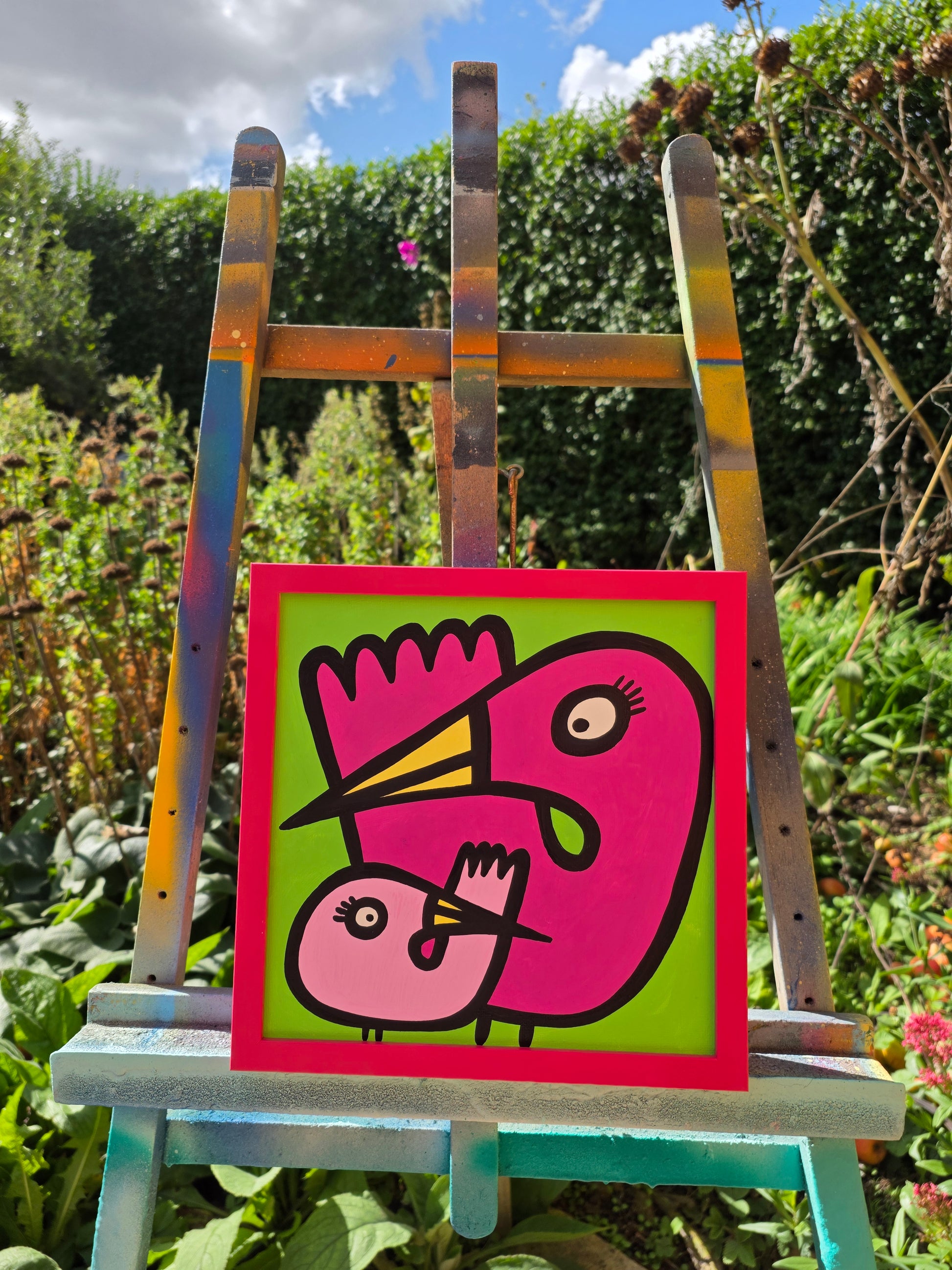 Parents - Flamingos - Original Painting