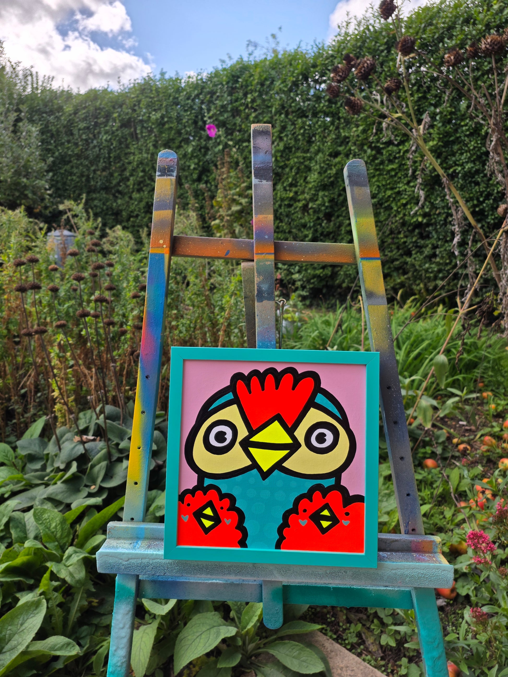 Parents - Chickens- Original Painting