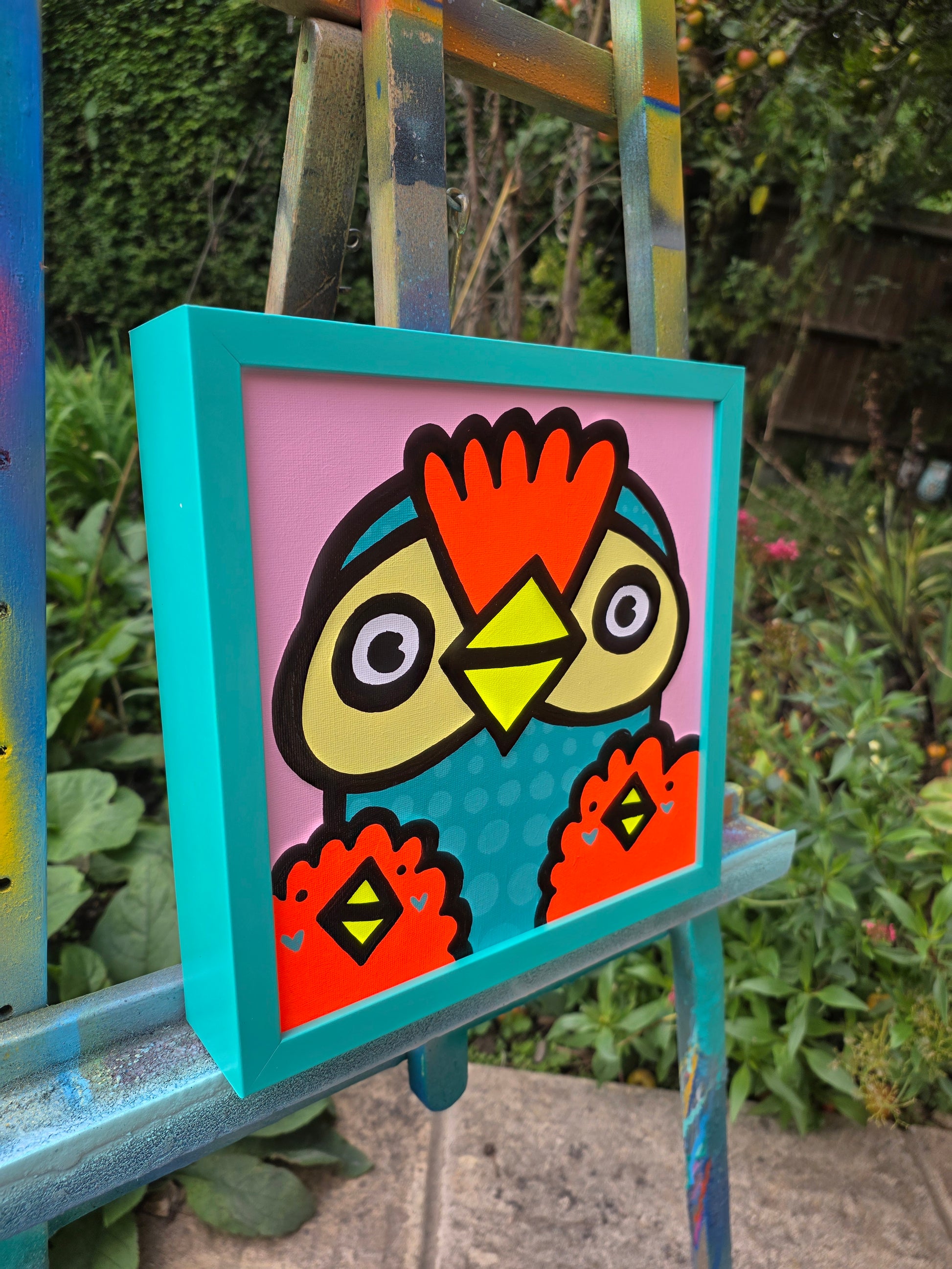 Parents - Chickens- Original Painting