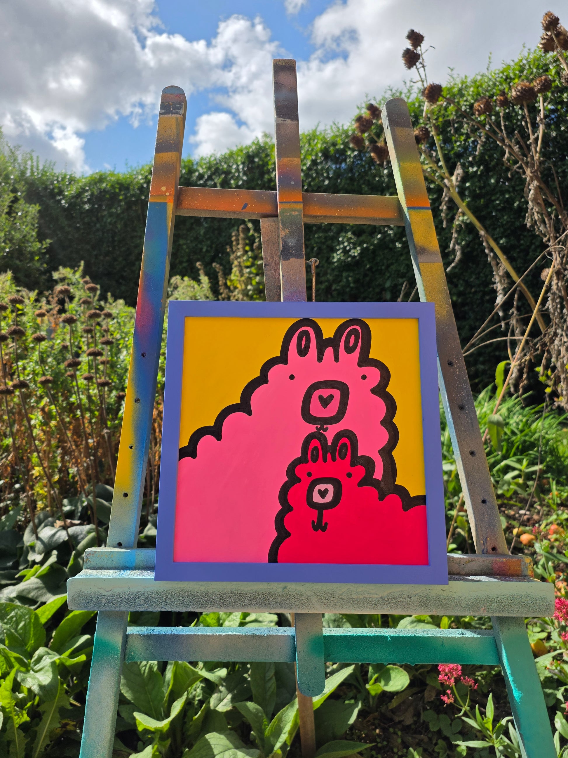 Parents - Llamas - Original Painting