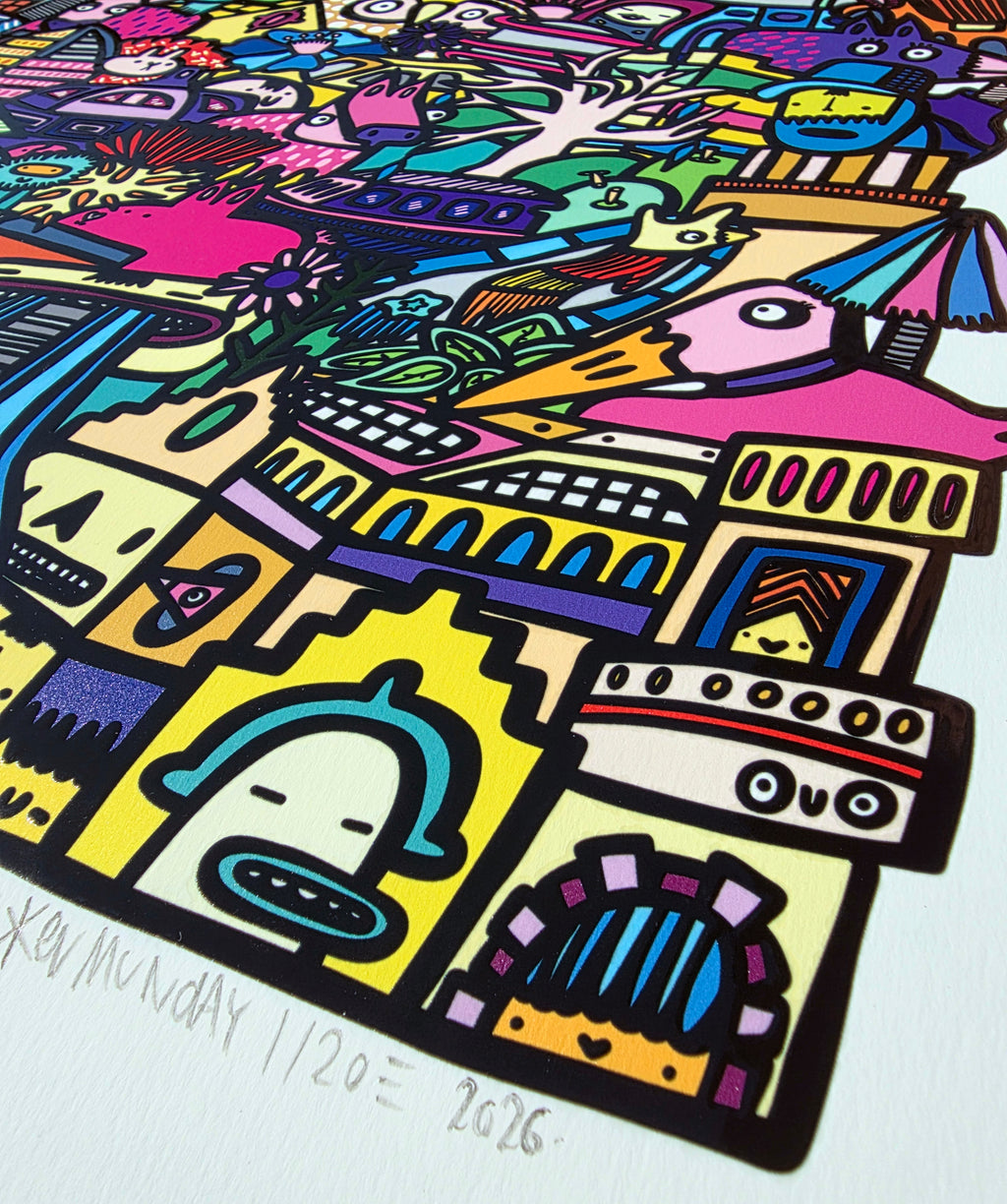 There and Back - Textured Giclee Print