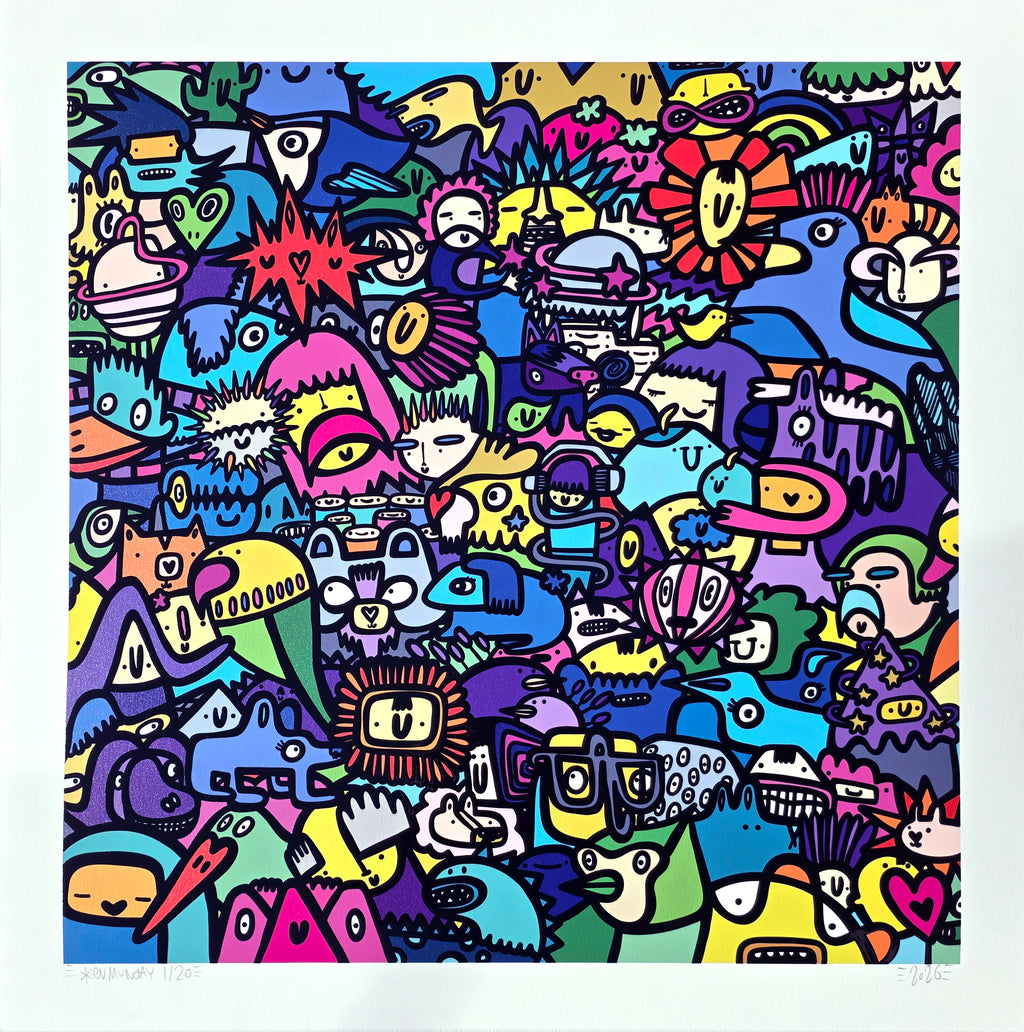 Symbiotic Citizens - Textured Giclee Print