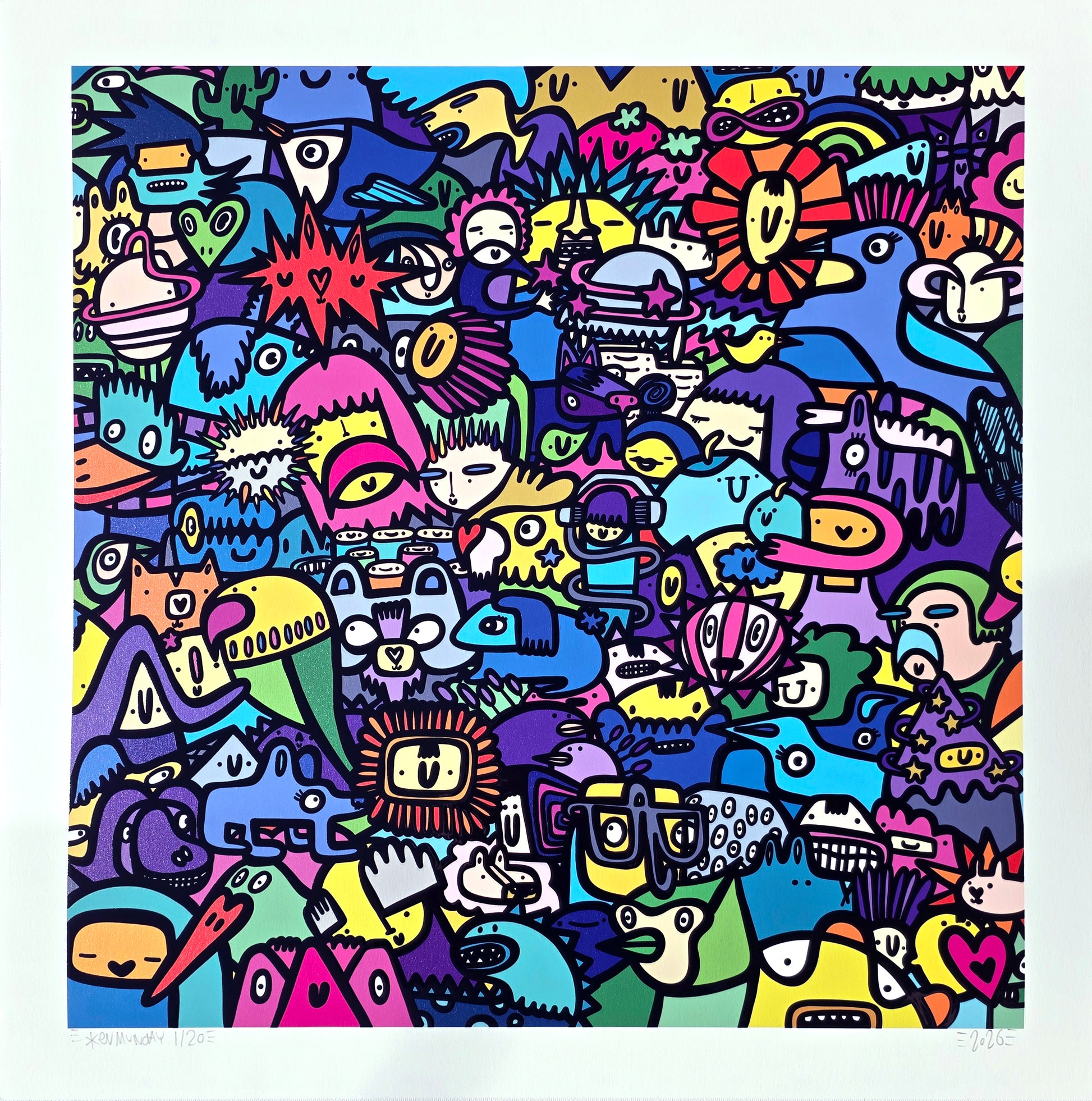 Symbiotic Citizens - Textured Giclee Print