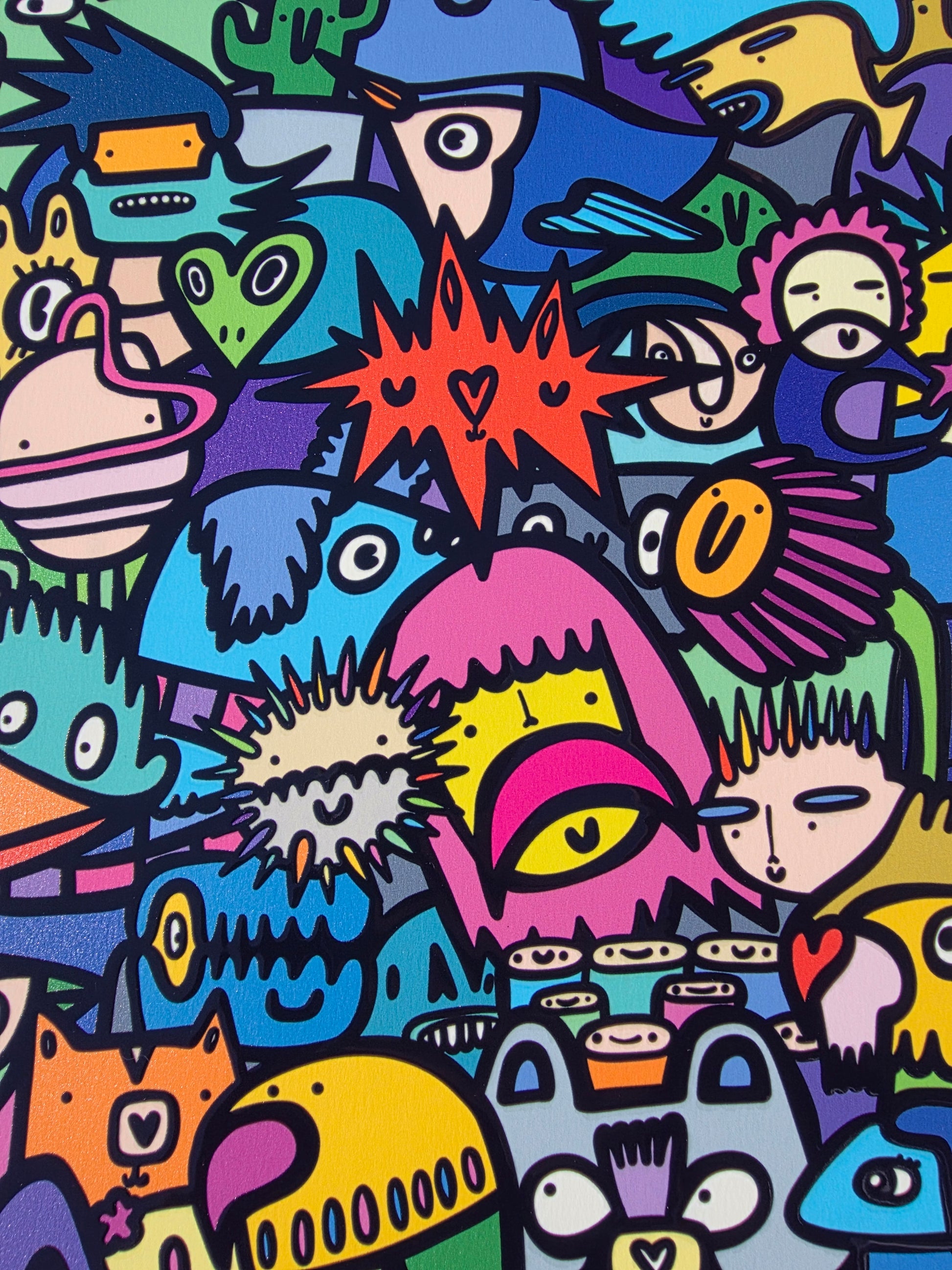 Symbiotic Citizens - Textured Giclee Print