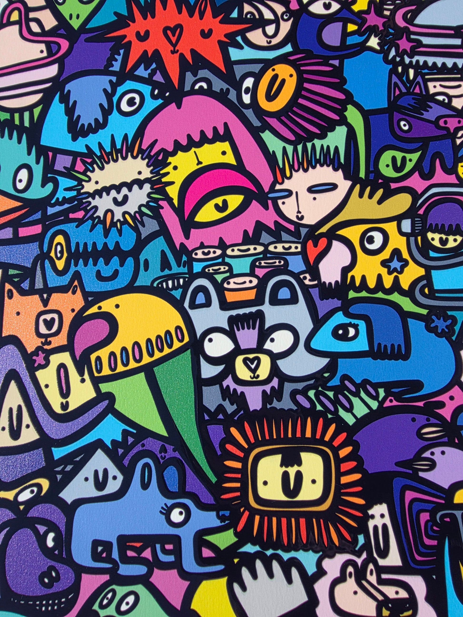 Symbiotic Citizens - Textured Giclee Print