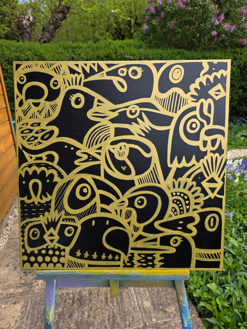 Gold Birds - Original Painting