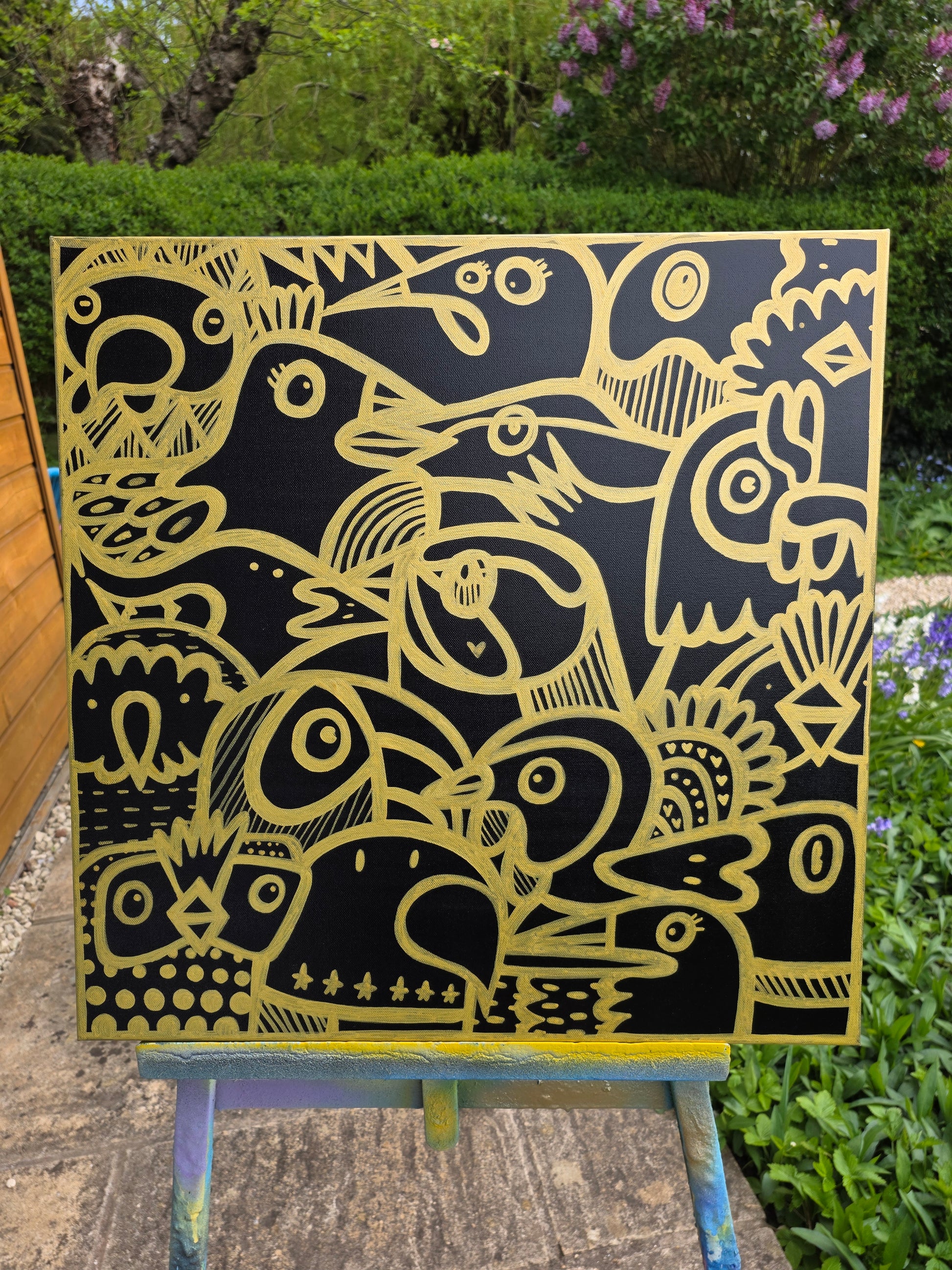 Gold Birds - Original Painting