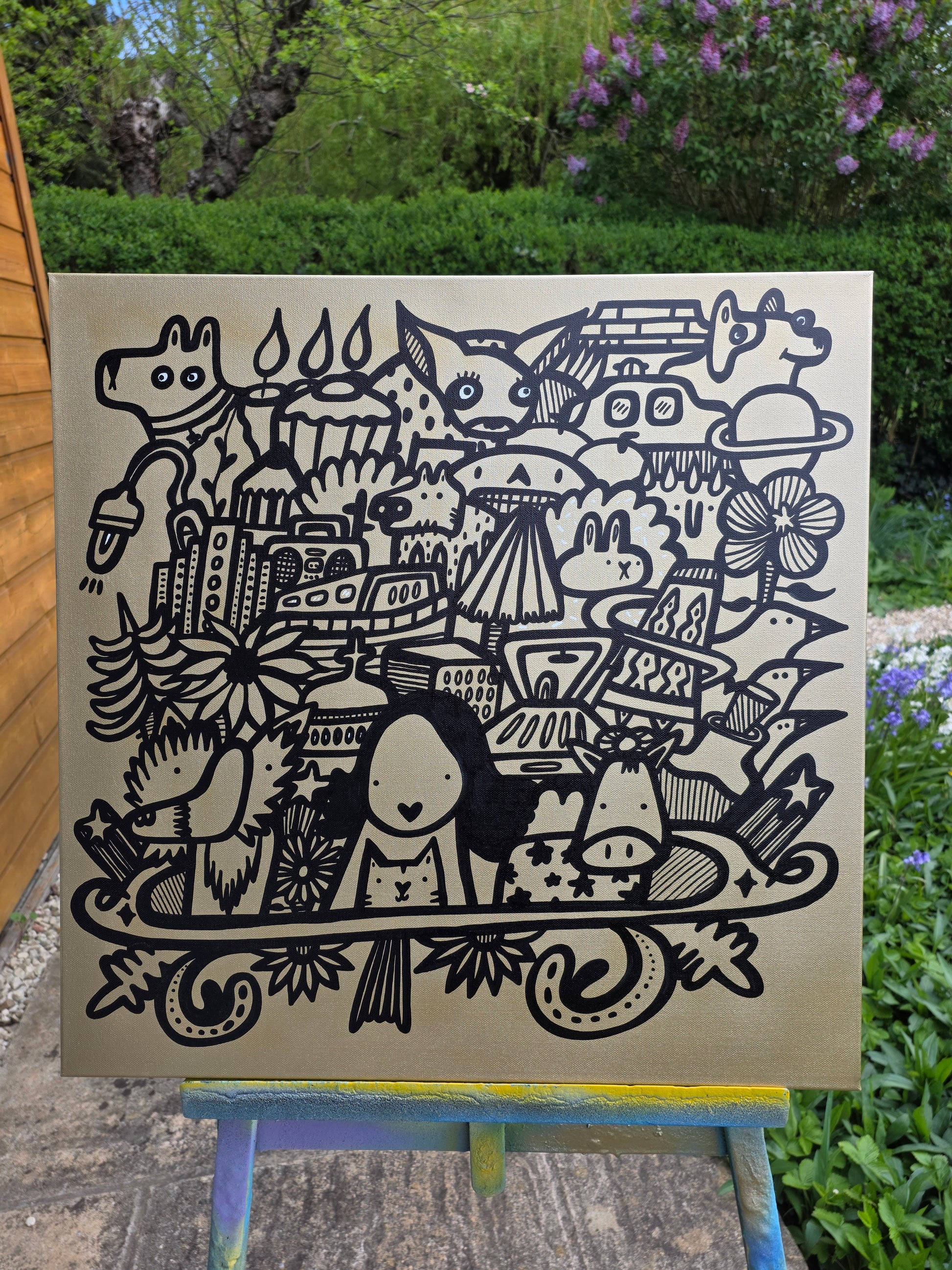 A Day in the Golden City- Original Painting