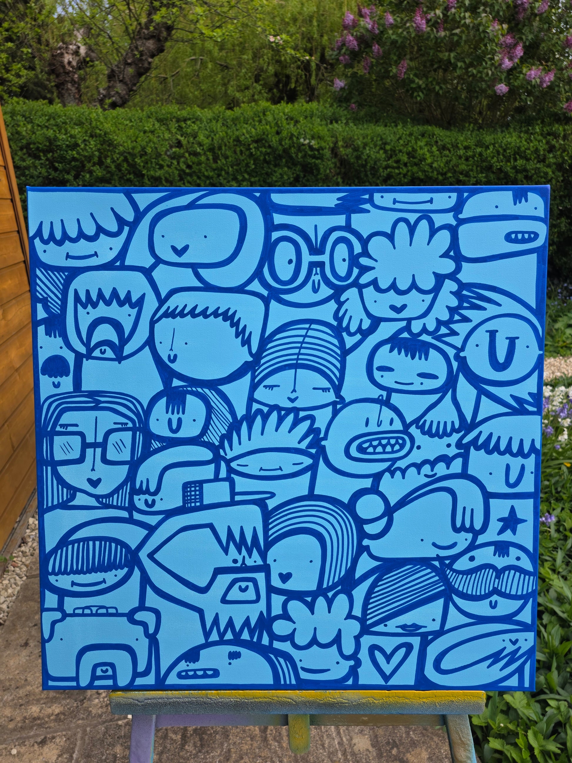All Blue Audience - Original Painting