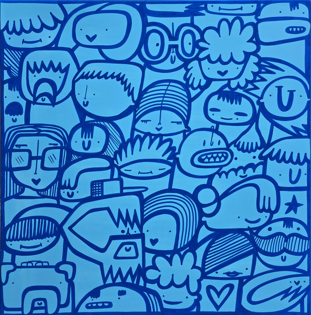 All Blue Audience - Original Painting
