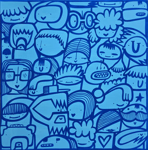 All Blue Audience - Original Painting