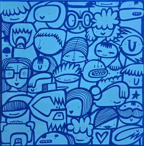 All Blue Audience - Original Painting