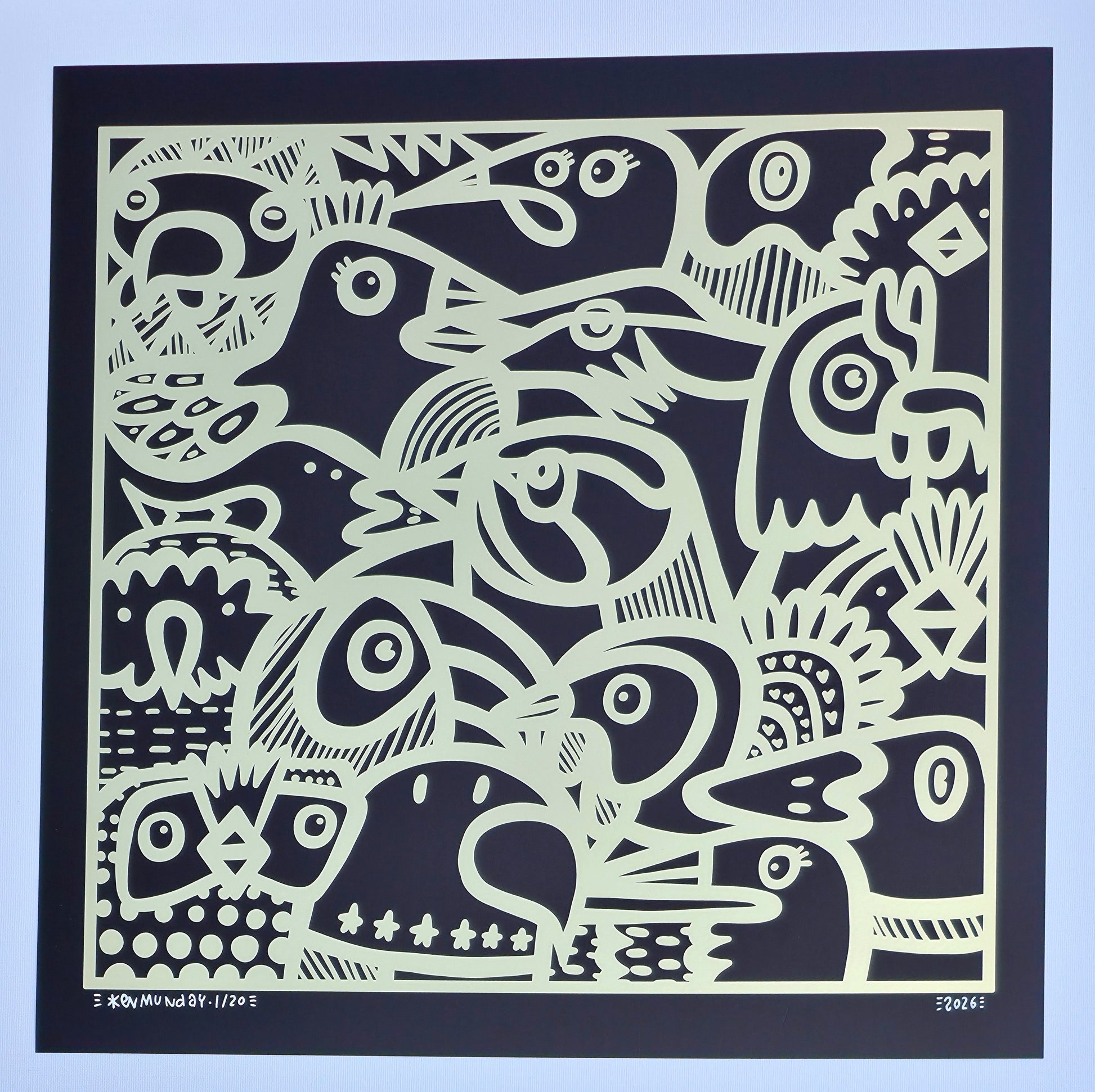 Gold Birds - Gold Foil Art Print