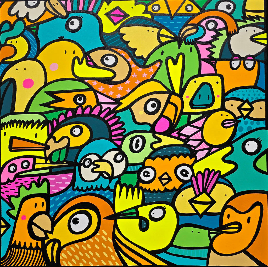 Tropical Flock - Original Painting