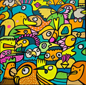 Tropical Flock - Original Painting