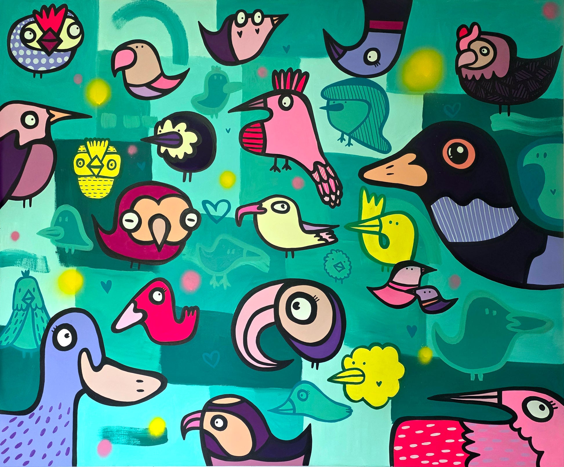 Harmonious Birds - Original Painting