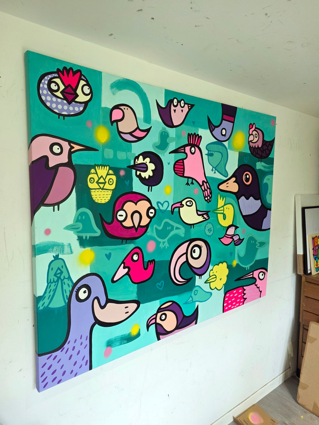 Harmonious Birds - Original Painting