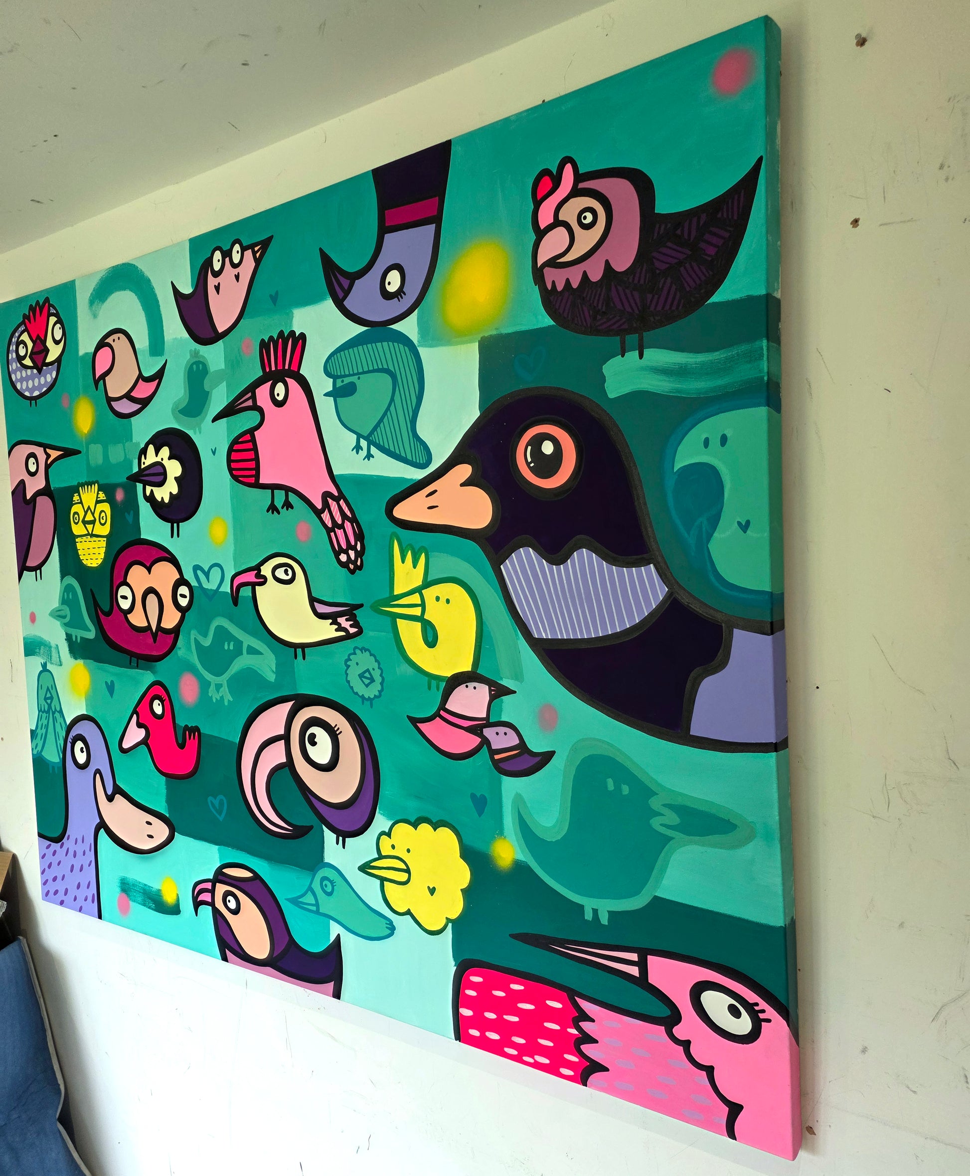 Harmonious Birds - Original Painting