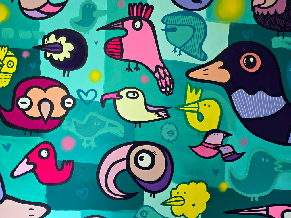Harmonious Birds - Original Painting