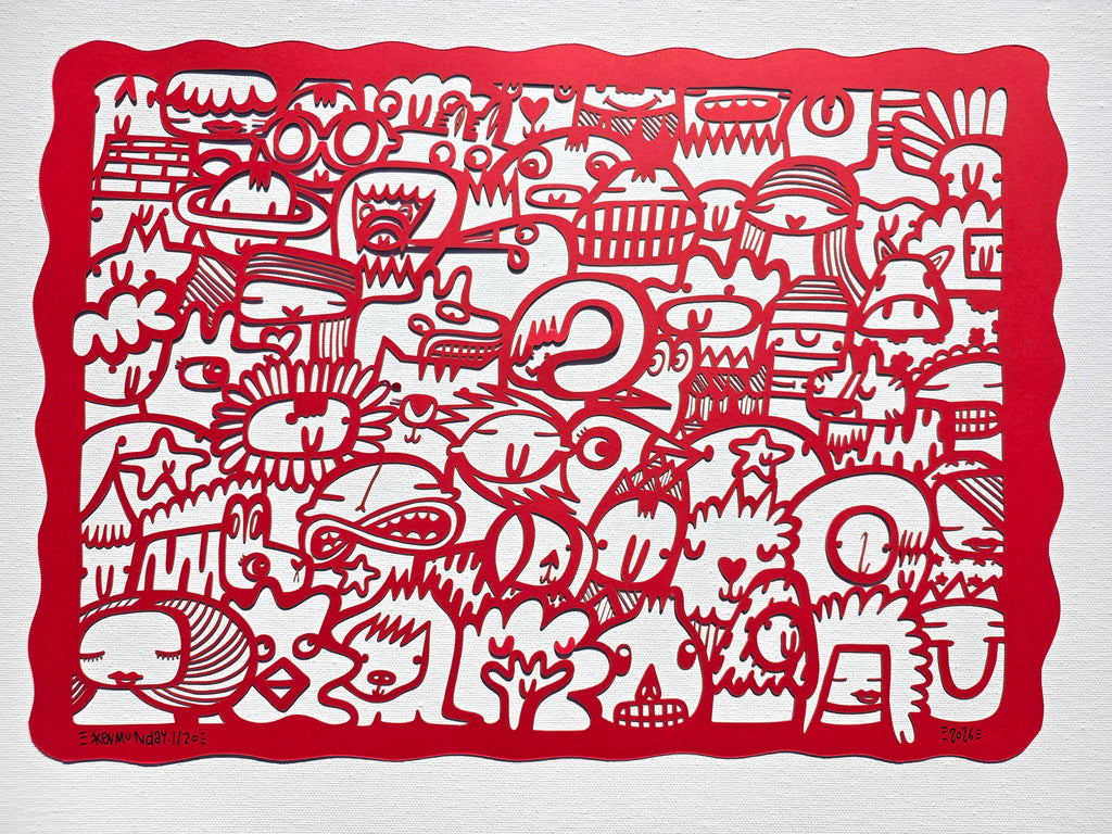 We're All Connected (Red) - Papercut
