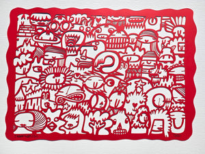 We're All Connected (Red) - Papercut
