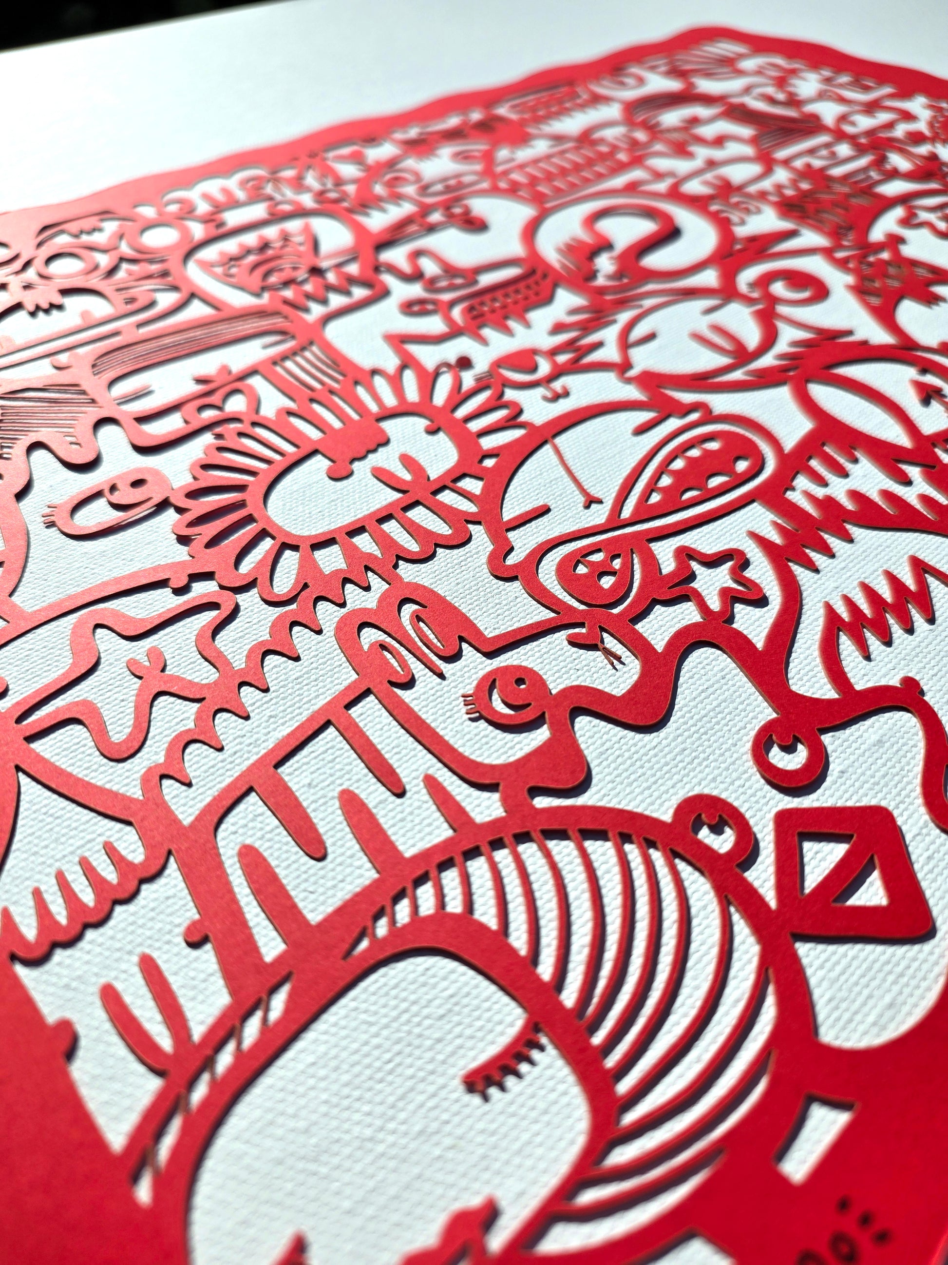 We're All Connected (Red) - Papercut