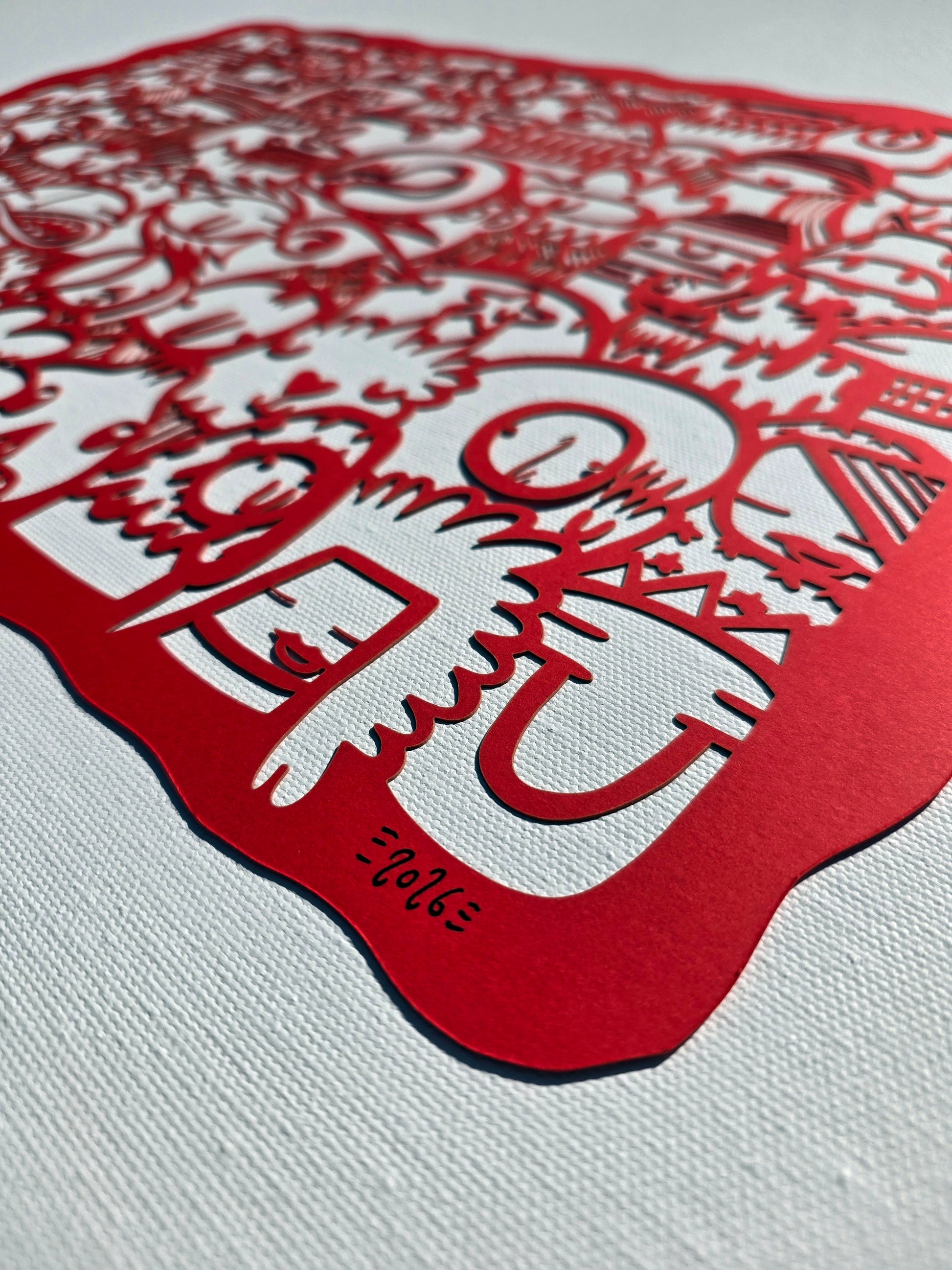 We're All Connected (Red) - Papercut