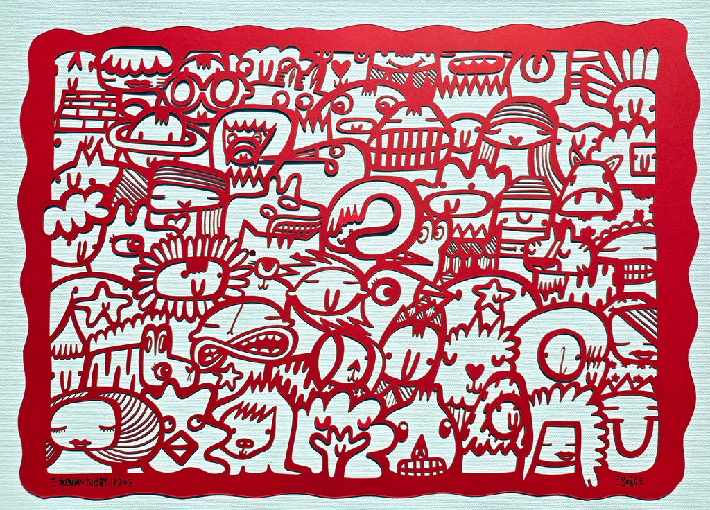 We're All Connected (Red) - Papercut