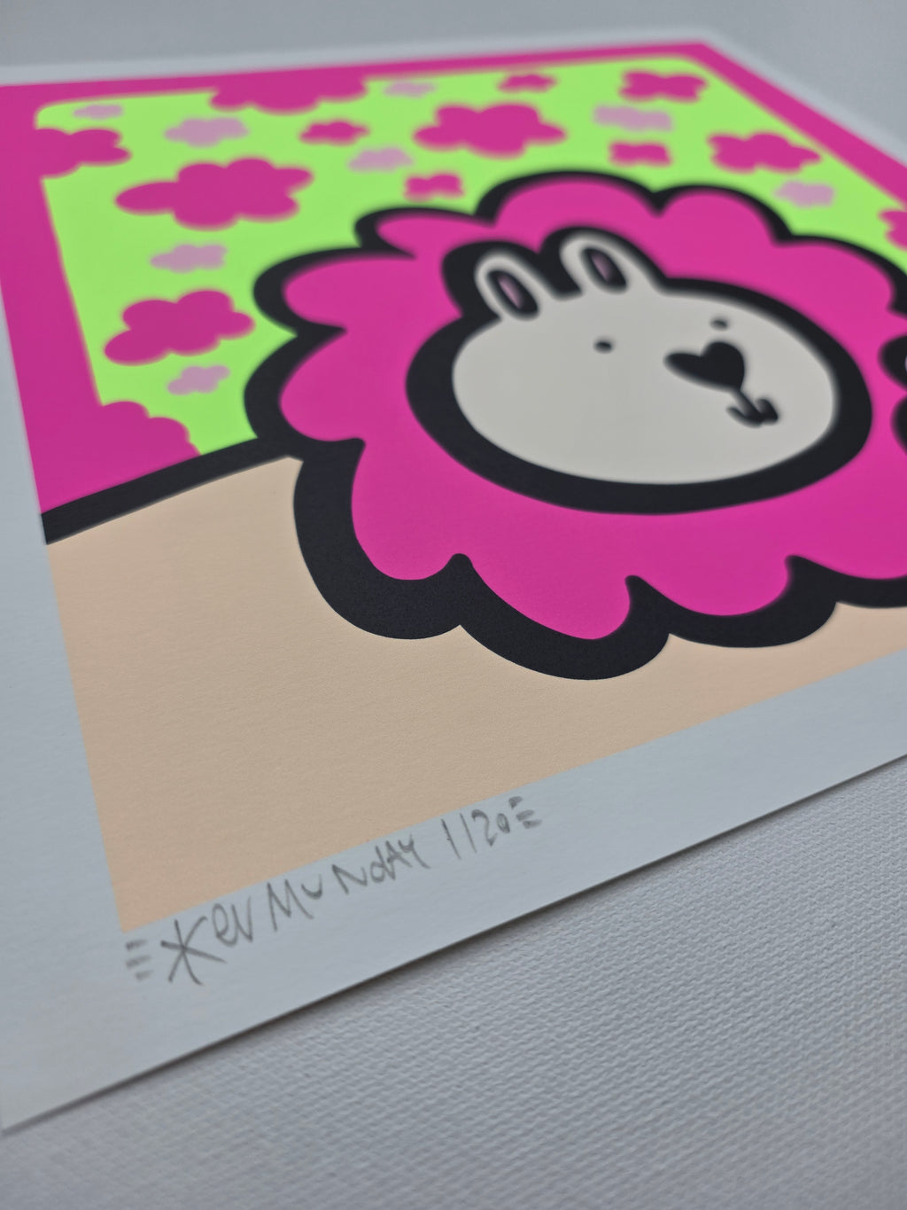 Cloud Lions - Neon Giclee Print