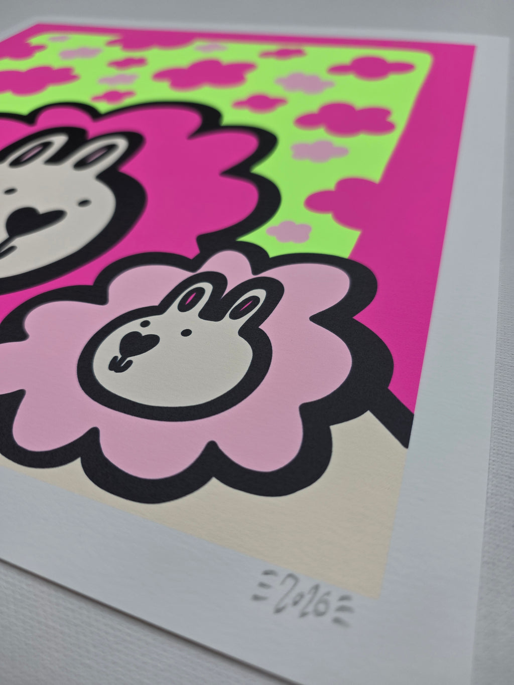 Cloud Lions - Neon Giclee Print