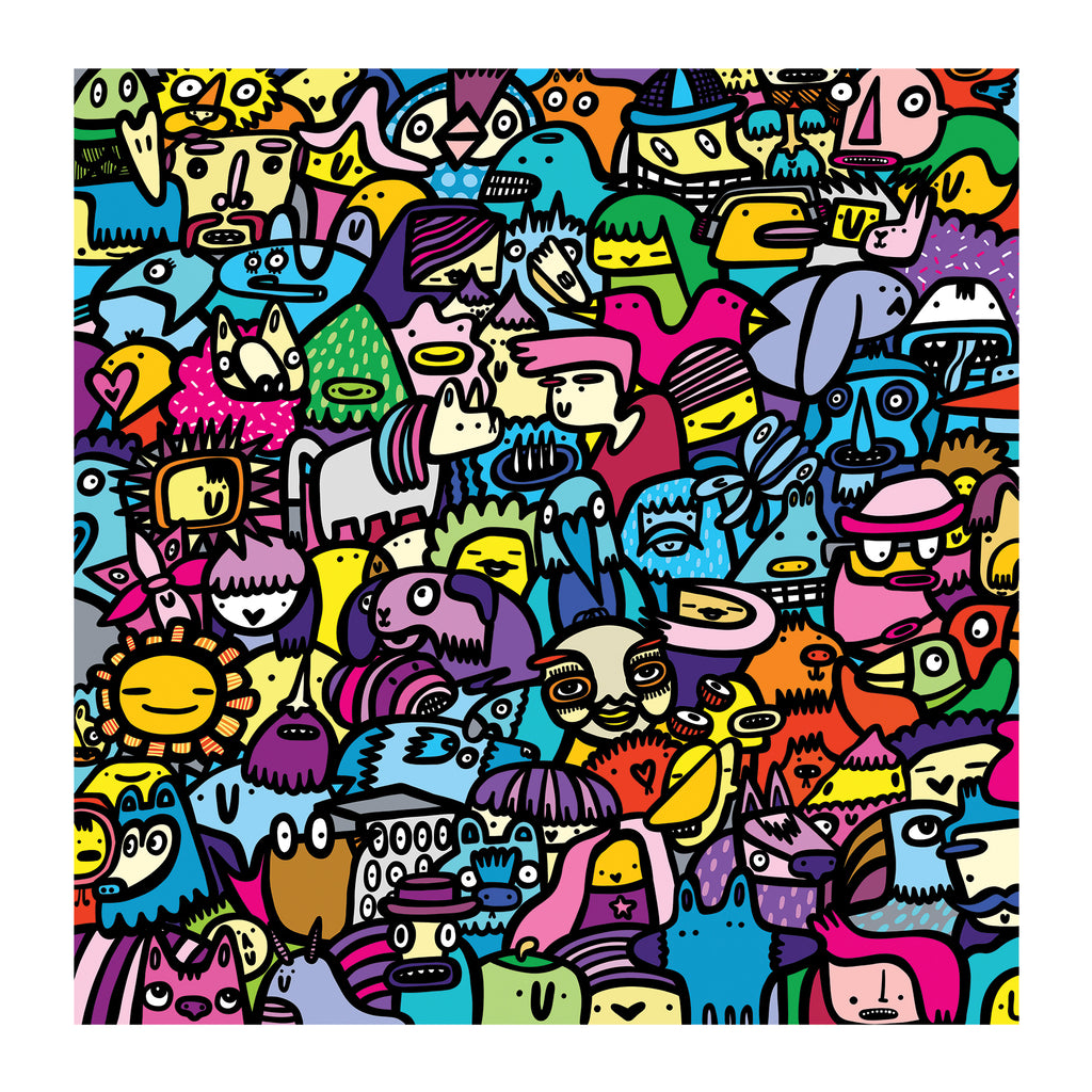 Big Night Out - Textured Giclee Print